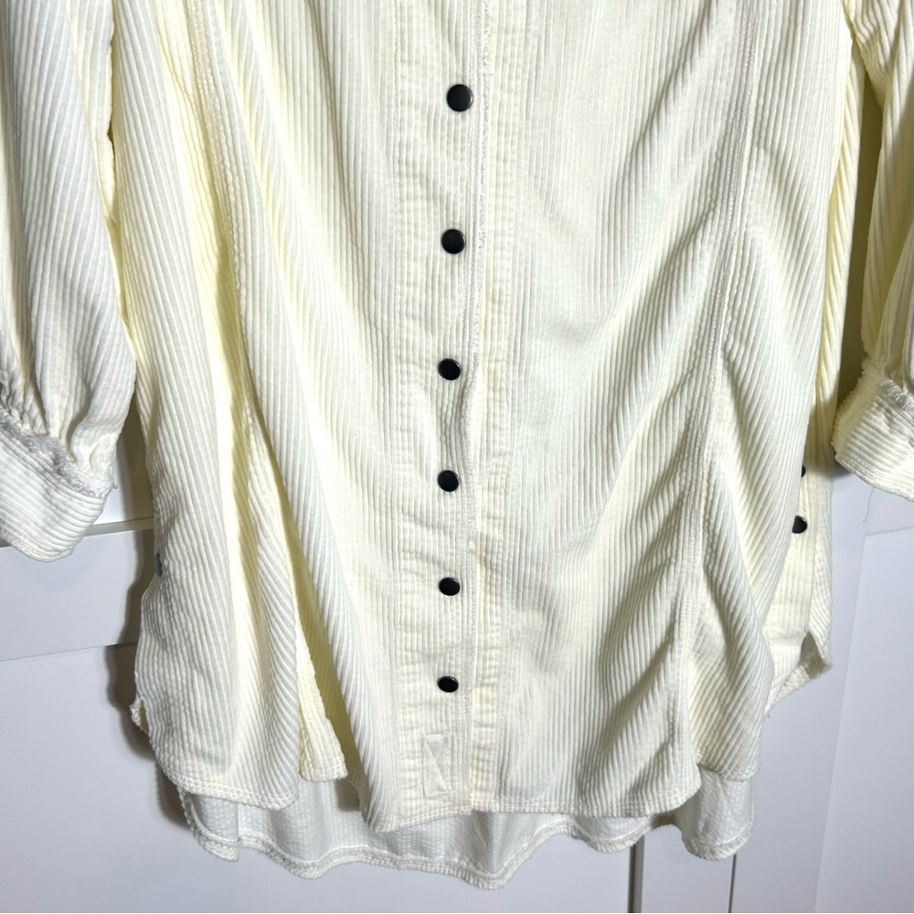 We the Free Women's Off White Corduroy Shirt Dress in Size S - Picture 4 of 16